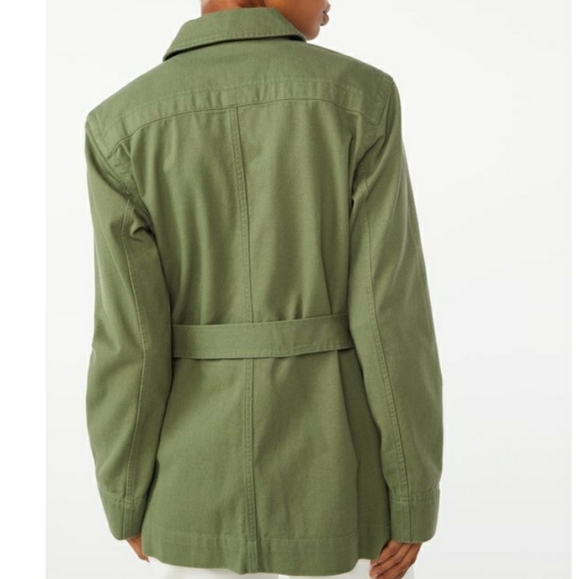 Free Assembly Women's Button-Front Utility Jacket - Picture 4 of 5